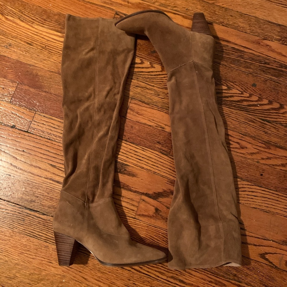 NEW Free People Tan OTK Presley Boots NWOT (9)